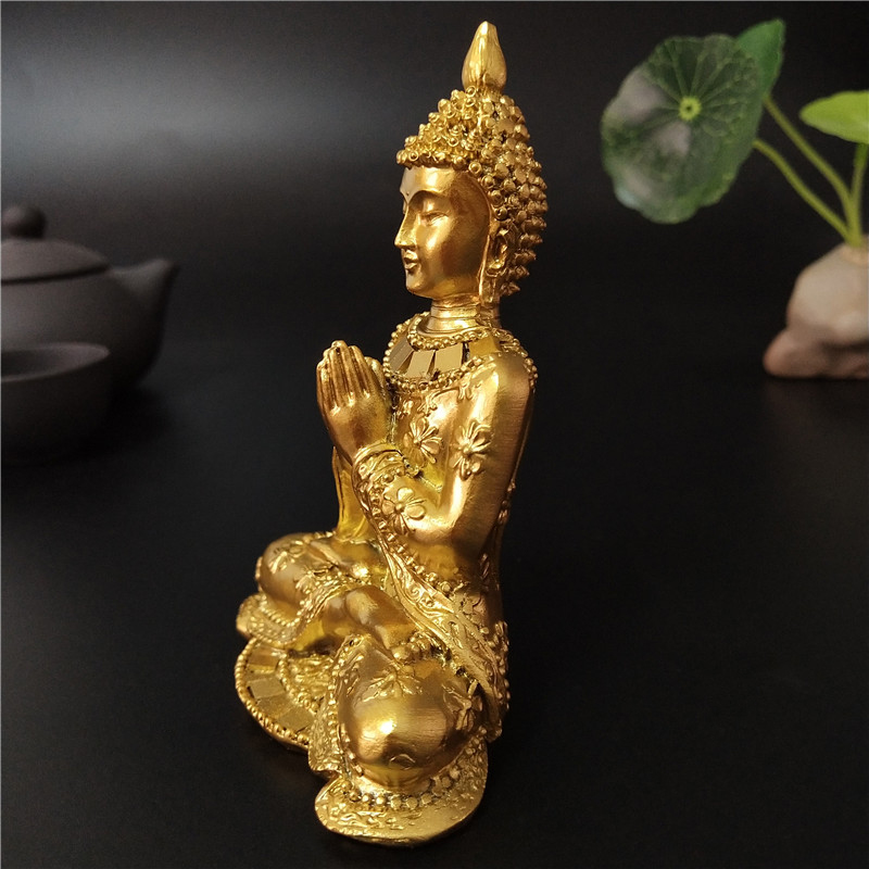Golden Thailand Buddha Statue  - Bonsai Garden Zen recension och pris