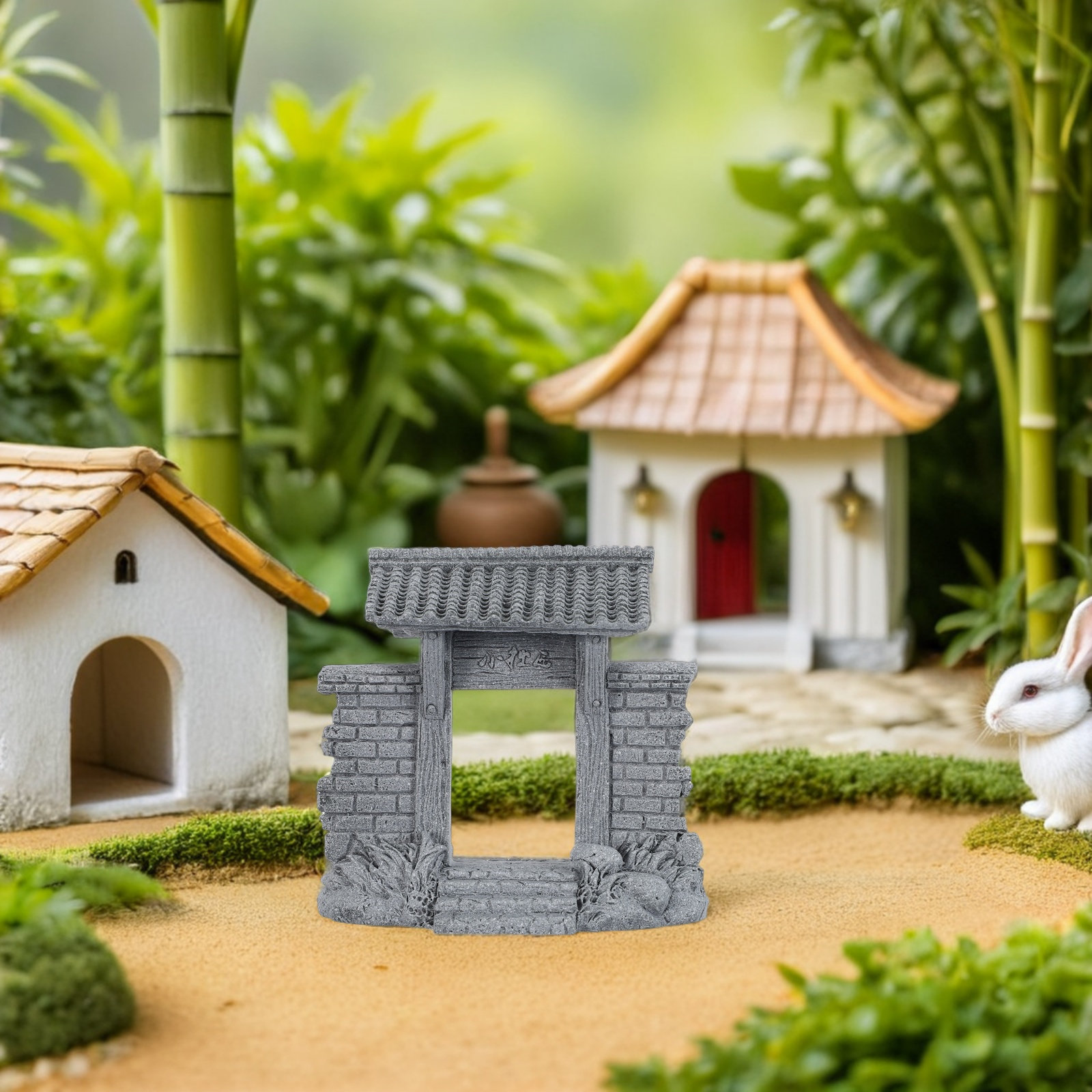 Fairy Garden Chinese Gate Deco - Bonsai Garden Entrance recension och pris