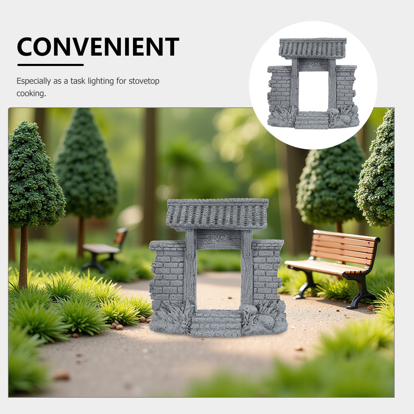 Fairy Garden Chinese Gate Deco - Bonsai Garden Entrance recension och pris