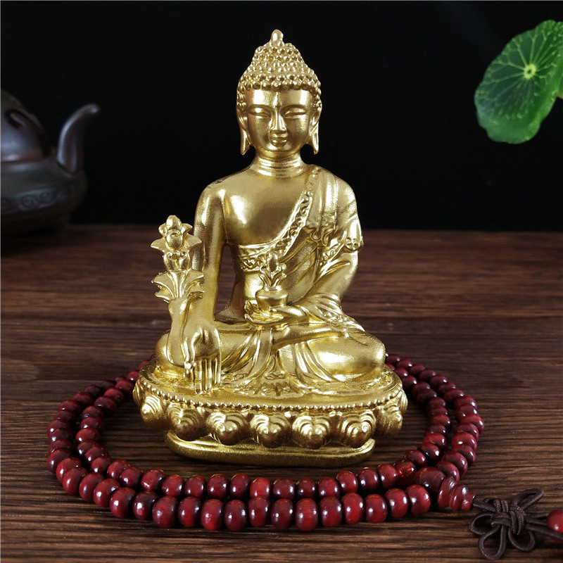 Goldn Medicine Buddha Statue W - Bonsai Garden Zen recension och pris