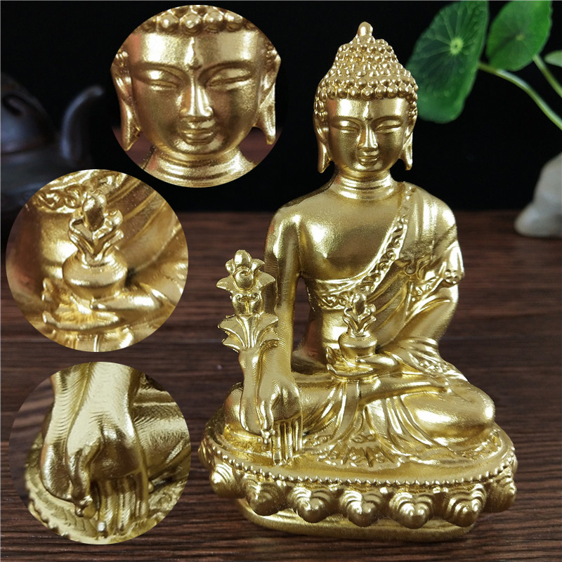 Goldn Medicine Buddha Statue W - Bonsai Garden Zen recension och pris