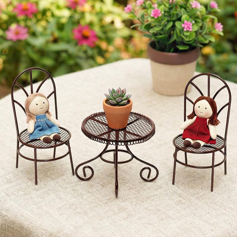 1/3Pcs Dollhouse Garden Displa - Bonsai Garden Bench recension och pris