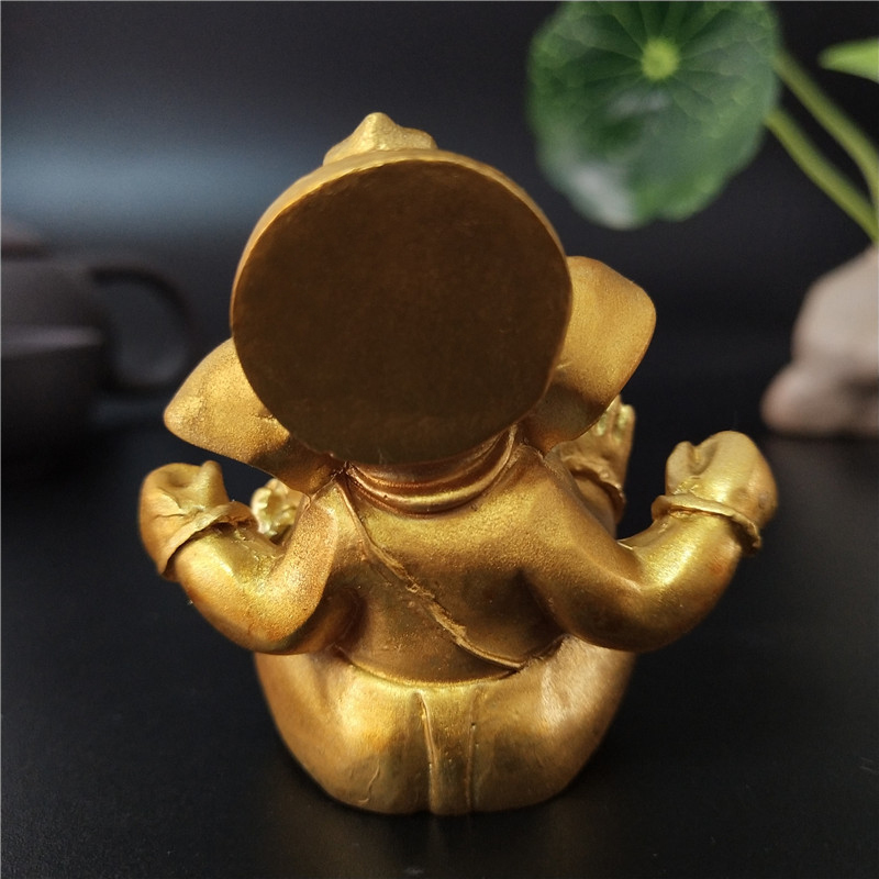 Gold Lord Ganesha Buddha Statu - Bonsai Garden Zen recension och pris