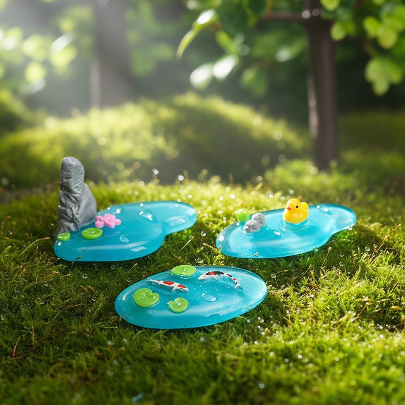 Mini Resin Pond Ornaments Koi  - Bonsai Garden With Koi Pond recension och pris