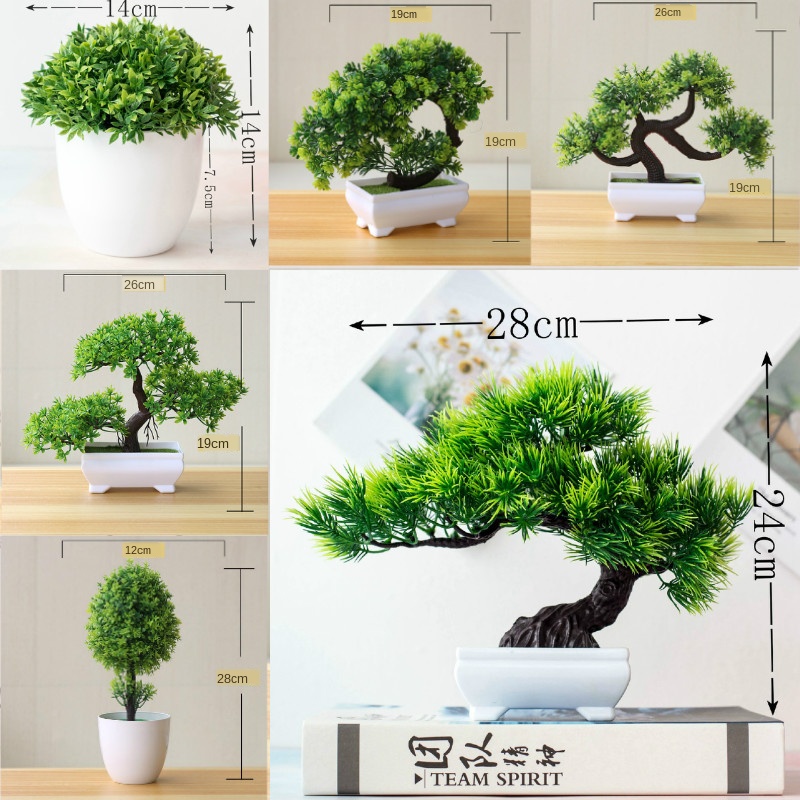 New Green Artificial Plants Bo - Bonsai Garden Zen recension och pris